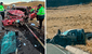 Un fallecido y un herido deja choque frontal entre auto y camioneta en vía Muñani–Azángaro