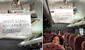 Pasajeros encuentran curioso mensaje dentro de un bus interprovincial y desata risas: “Prohibido sacarse los zapatos”