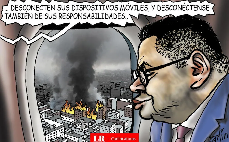 Caricatura política de Carlincatura del 7 de marzo de 2025, Juan José Santiváñez