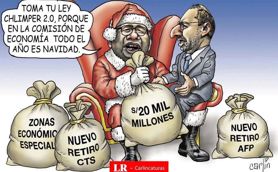 Caricatura política de Carlincatura del 9 de marzo de 2025, AFP, CTS, JOSÉ CHLIMPER