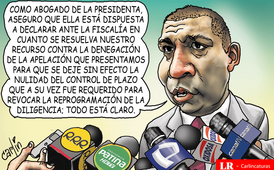 Caricatura política de Carlincatura del 10 de marzo de 2025, Dina Boluarte