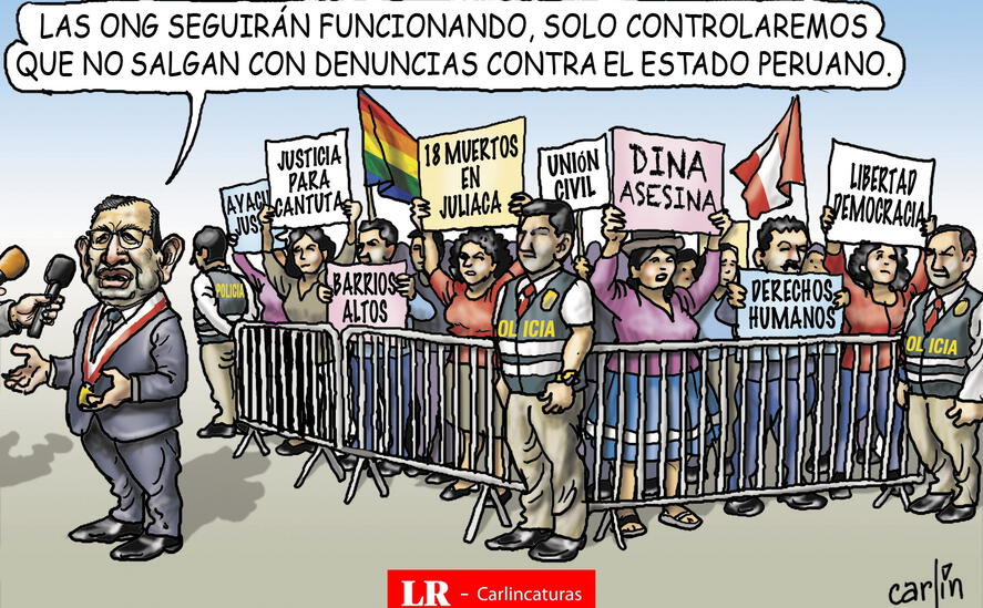 Caricatura política de Carlincatura del 14 de marzo de 2025, Eduardo Salhuana