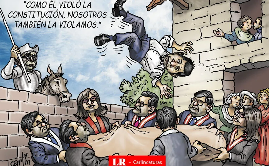 Caricatura política de Carlincatura del 20 de marzo de 2025, Pedro Castillo