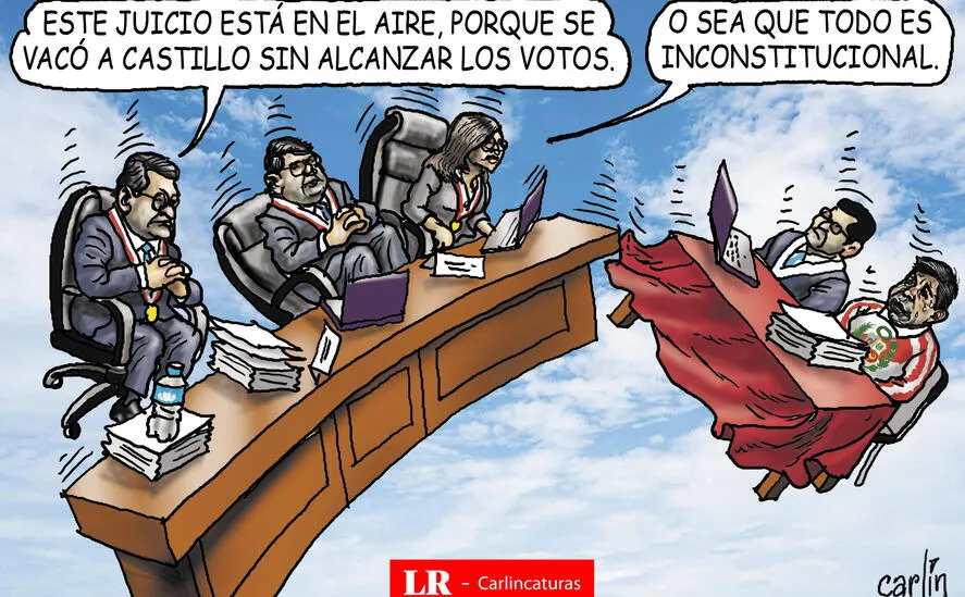 Caricatura política de Carlincatura del 22 de marzo de 2025, Pedro Castillo