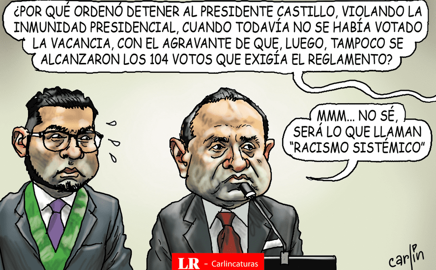 Caricatura política de Carlincatura del 30 de marzo de 2025, Pedro Castillo