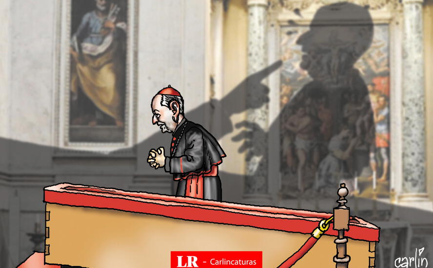 Caricatura política de Carlincatura del 27 de abril de 2025, Juan Luis Cipriani