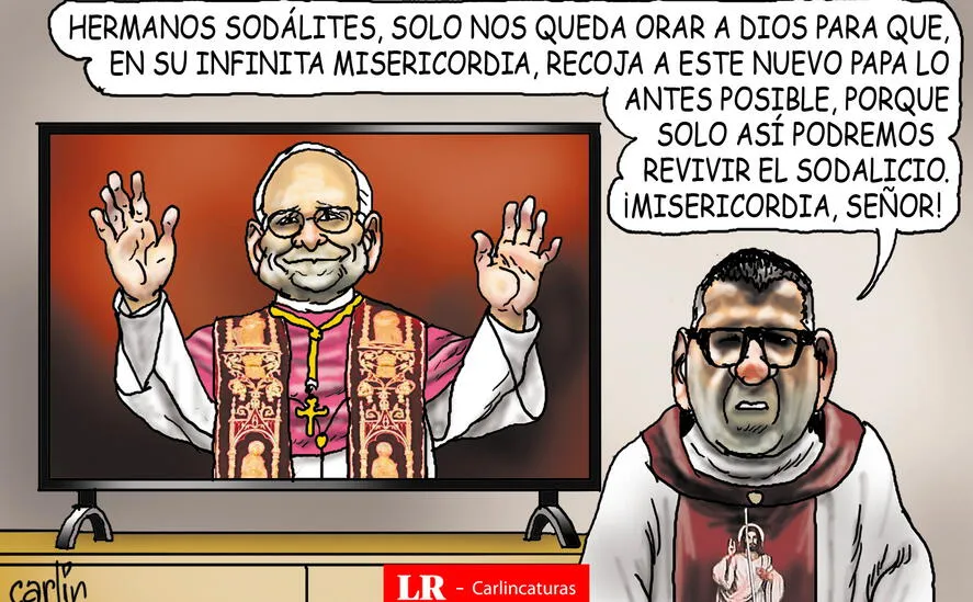 Caricatura política de Carlincatura del 10 de mayo de 2025, Robert Prevost