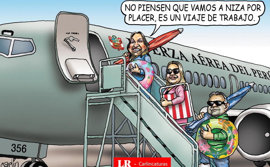 Caricatura política de Carlincatura del 9 de junio de 2025, Dina Boluarte.