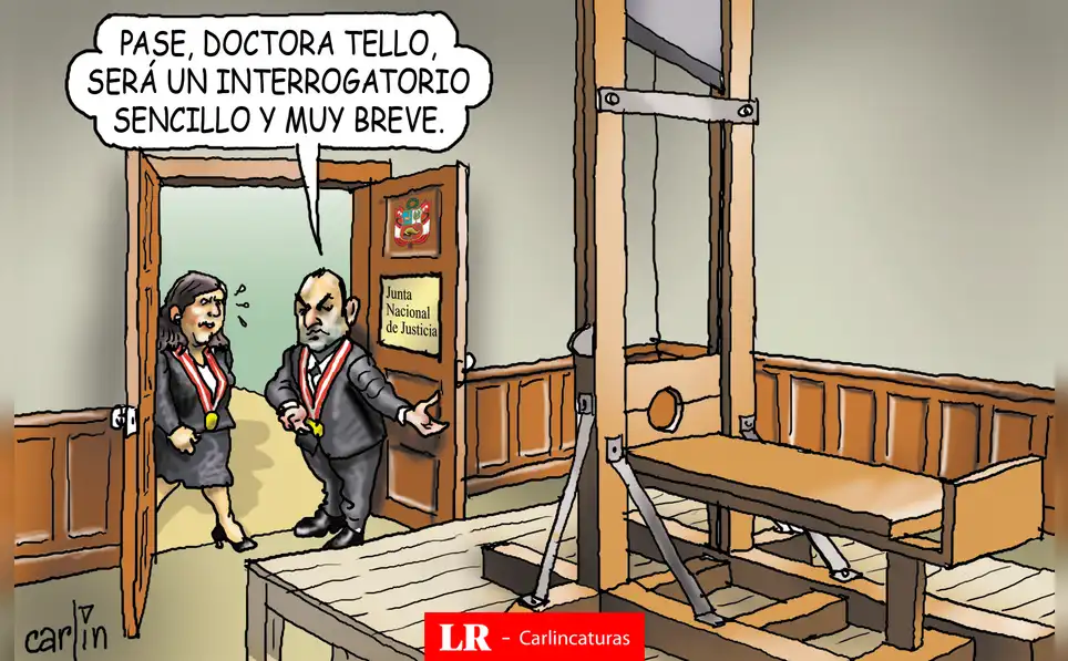 Caricatura política de Carlincatura del 1 de marzo de 2025, Inés Tello, JNJ