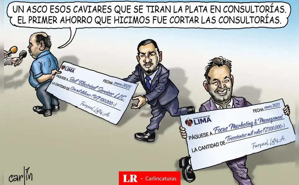 Caricatura política de Carlincatura del 6 de marzo de 2025, Rafael López Aliaga