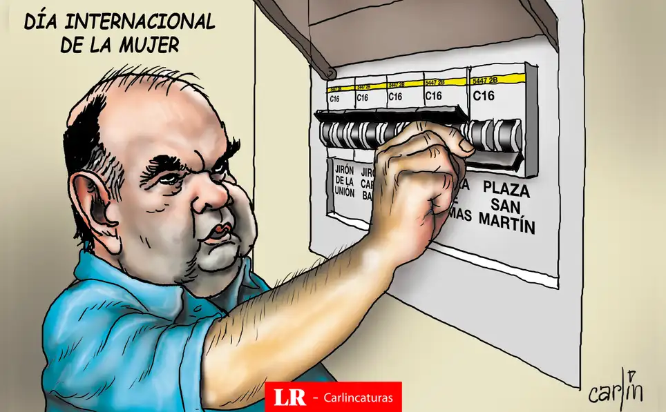 Caricatura política de Carlincatura del 11 de marzo de 2025, Rafael López Aliaga