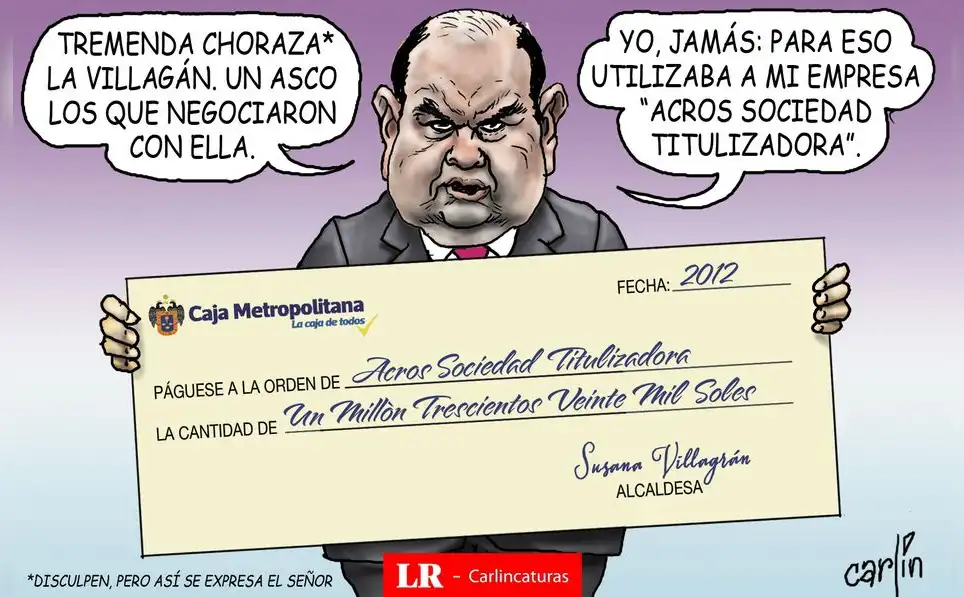 Caricatura política de Carlincatura del 15 de marzo de 2025, Rafael López Aliaga