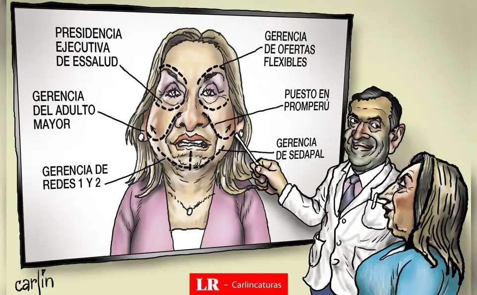Caricatura política de Carlincatura del 16 de marzo de 2025, Dina Boluarte
