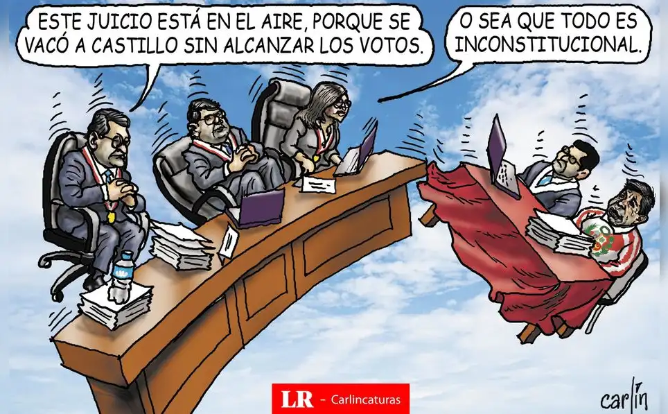 Caricatura política de Carlincatura del 22 de marzo de 2025, Pedro Castillo