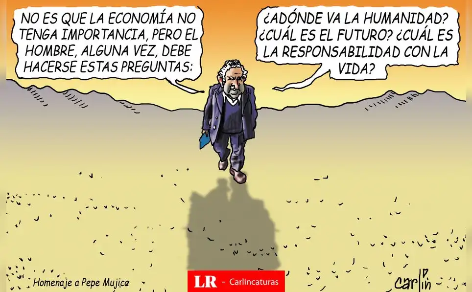 Caricatura política de Carlincatura del 15 de mayo de 2025, José Mujica