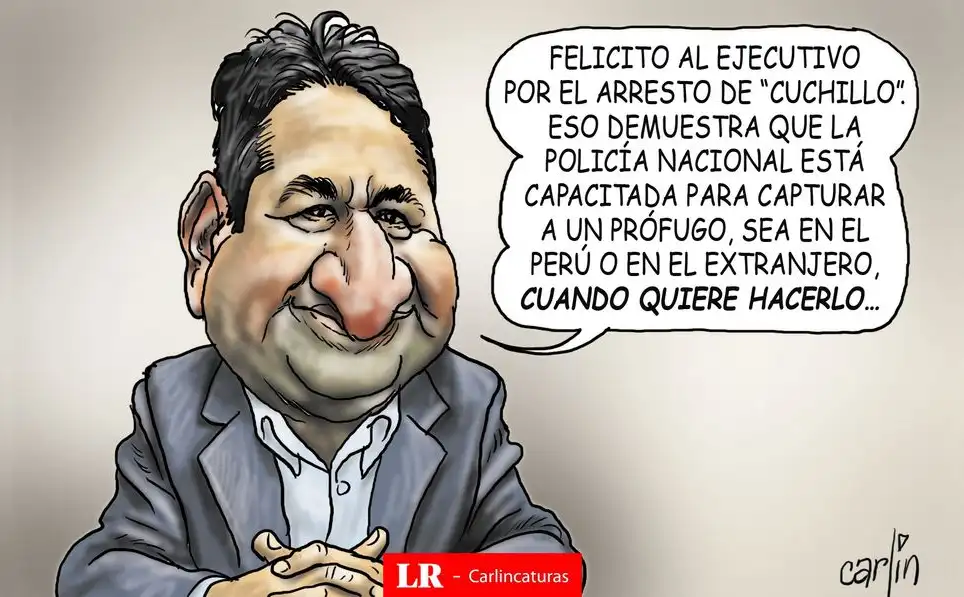 Caricatura política de Carlincatura del 19 de mayo de 2025, Vladimir Cerrón