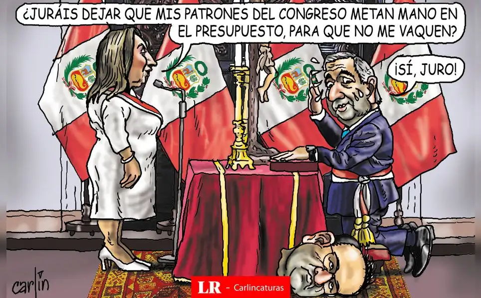 Caricatura política de Carlincatura del 29 de mayo de 2025, Dina Boluarte.