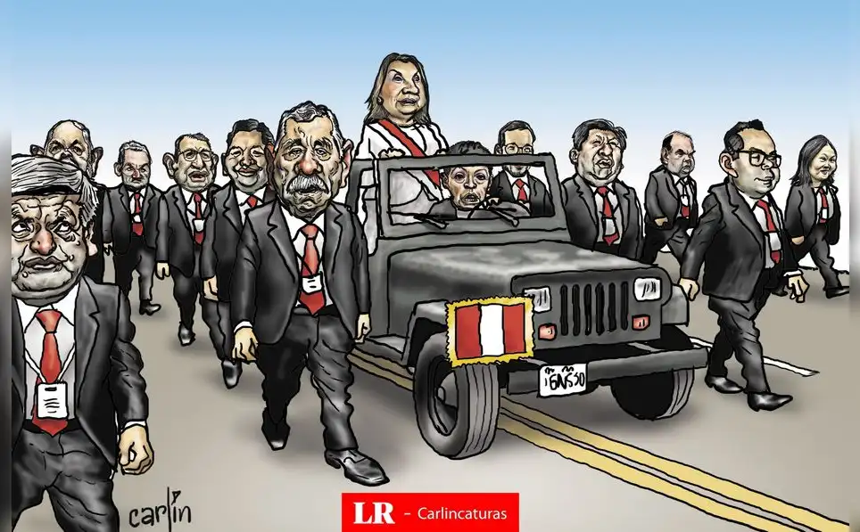 Caricatura política de Carlincatura del 31 de julio de 2025, Dina Boluarte