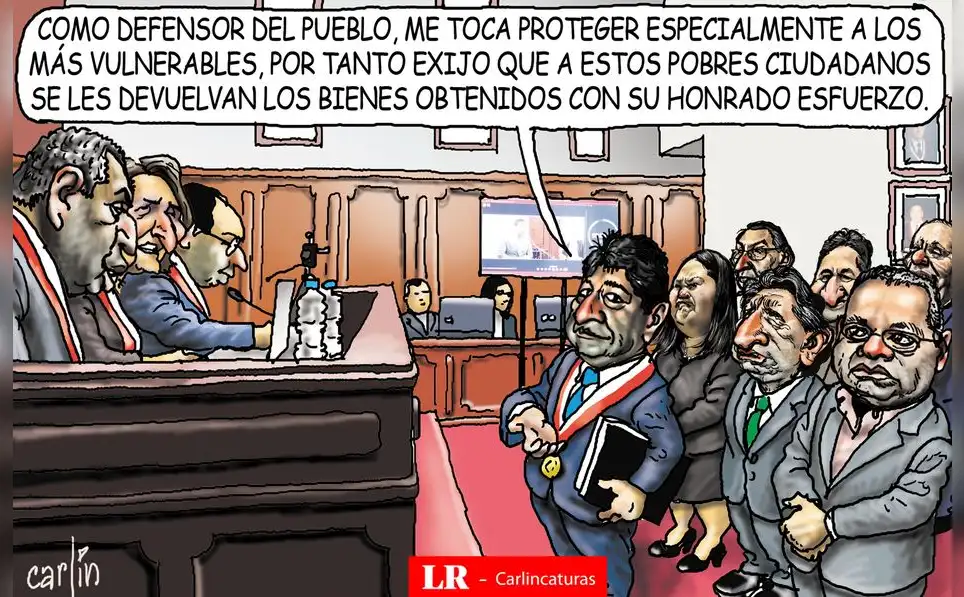 Caricatura política de Carlincatura del 1 de agosto de 2025, Dina Boluarte