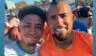 Futbolista de Liga 1 se luce con Arturo Vidal en actividad navideña en Chile: "Con el 'King'"