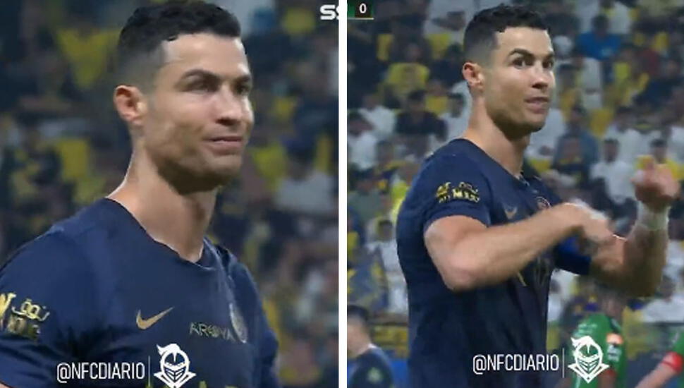 Cristiano Ronaldo pidió cambiar al árbitro durante el duelo entre Al Nassr vs. Al-Ettifaq