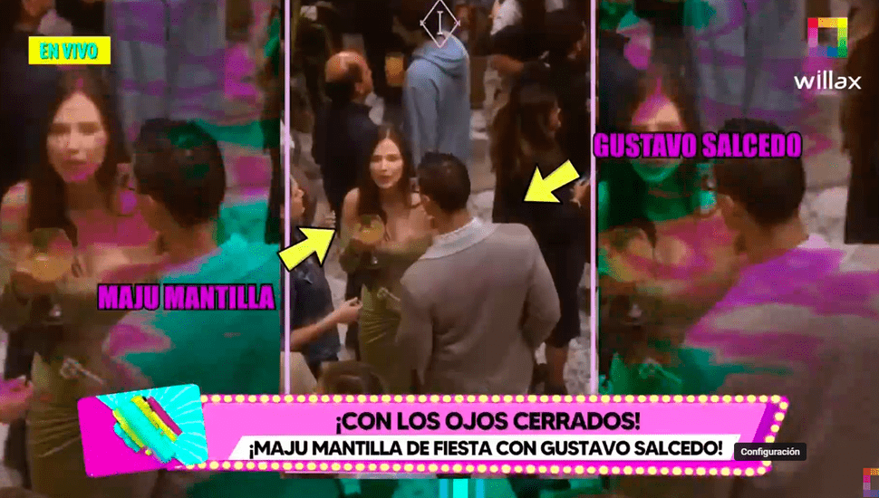 Maju Mantilla y su esposo fueron captados en fiesta y ya se habrían reconciliado, según 'Peluchín'