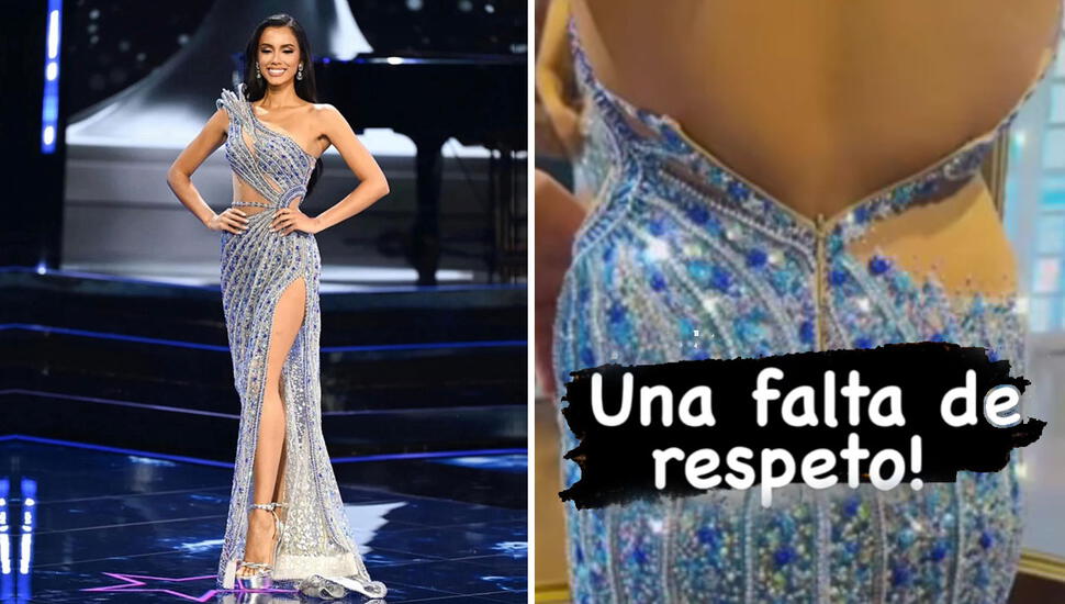 Camila Escribens: vestido de noche que utilizó en Miss Universo 2023 terminó destrozado, ¿qué pasó?