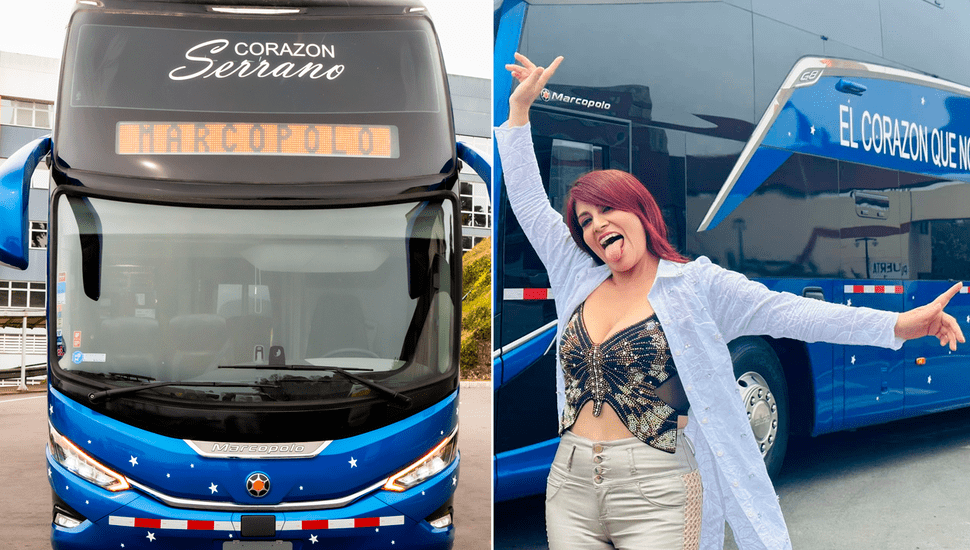 Corazón Serrano presenta su nuevo y moderno bus: "Todo esfuerzo tiene su recompensa"