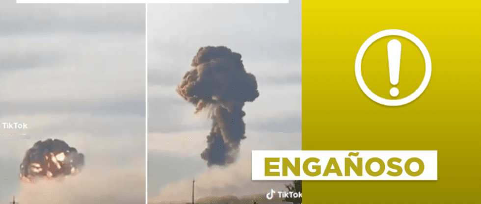 ¿Video evidencia masivas explosiones en Ucrania por ataque ruso en abril del 2024? ENGAÑOSO.