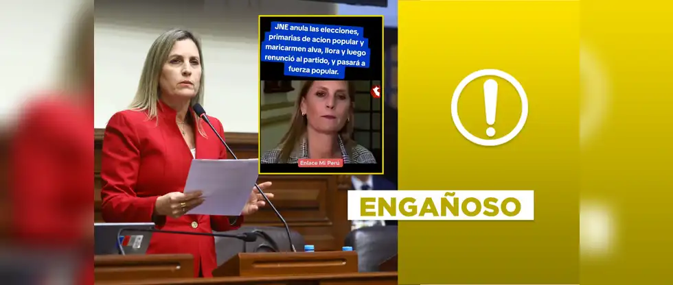 Maricarmen Alva llora por expulsión de Acción Popular de las elecciones 2026